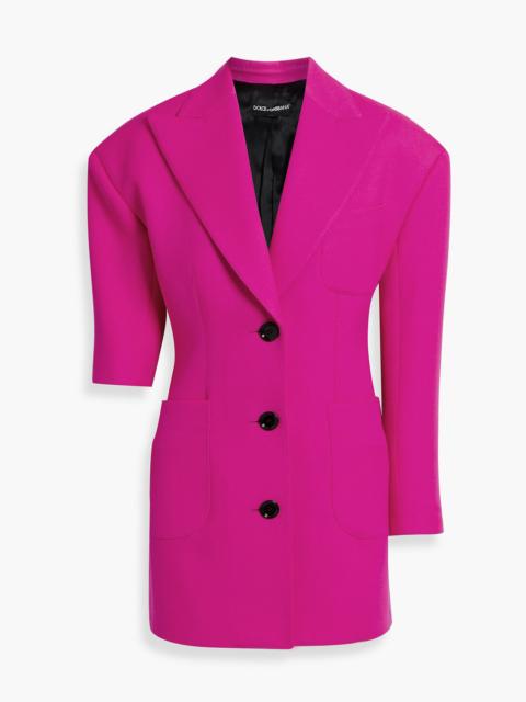 Dolce & Gabbana Asymmetric wool-gabardine blazer