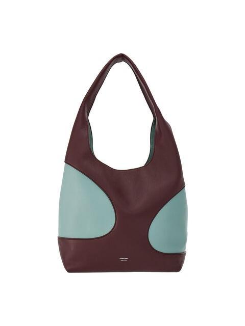 FERRAGAMO Ferragamo Cut-Out Detailing Hobo Bag in Dark Barolo