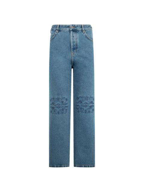 Loewe Loewe Men Anagram Baggy Denim Jeans