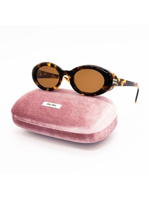 Miu Miu New Miu Miu MUB09S 14L20V Havana Brown Women Sunglasses SMU