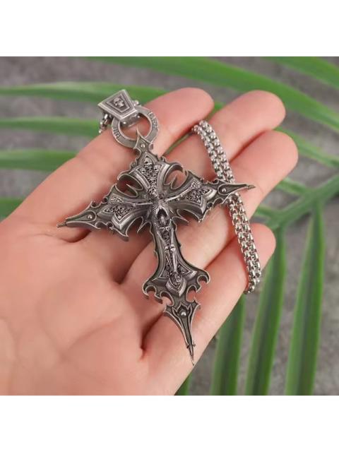 Other Designers Japanese Brand - Gothic Skeleton Cross Necklace