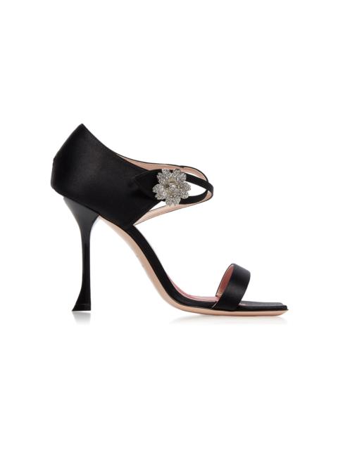 Roger Vivier I Love Vivier Daisy Heeled Sandals black