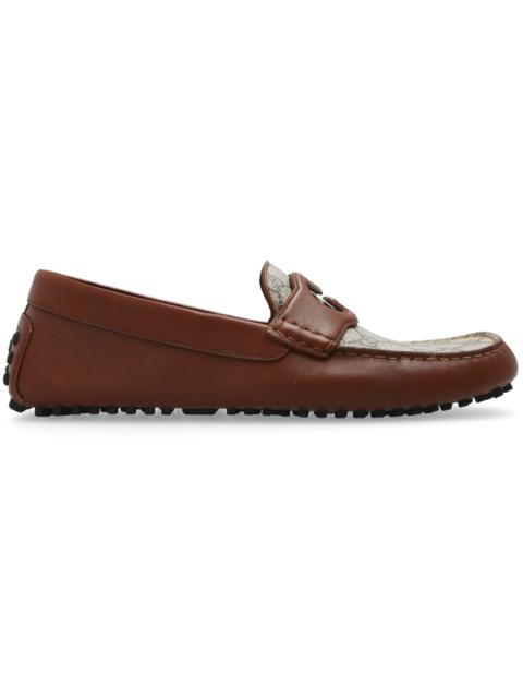 GUCCI Gucci Interlocking G Driver Loafer Brown