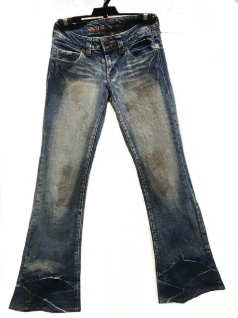 Other Designers If Six Was Nine - Sky Bomber Flare Rusty Mud Denim Pants