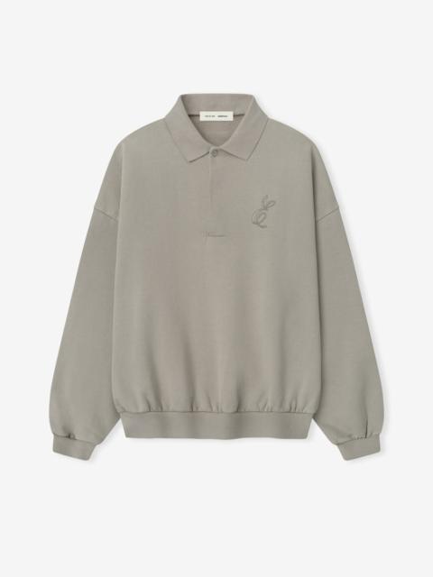 ESSENTIALS Embroidered Classic Polo Sweatshirt