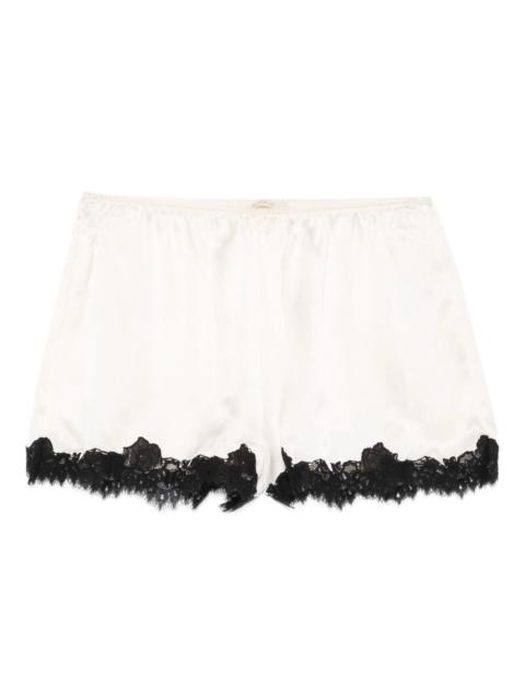 DÔEN Iona lace-trim shorts