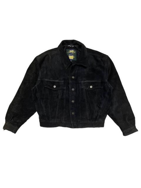 Other Designers Japanese Brand - Vintage Trucker Jacket Cowhide Suede Leather