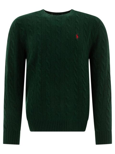 Other Designers Polo Ralph Lauren Wool And Cashmere Crewneck Sweater With Logo