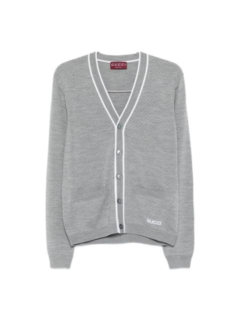 GUCCI Wool V-necked Cardigan