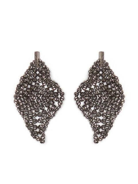 Brunello Cucinelli Women Sculptured Silver Earrings