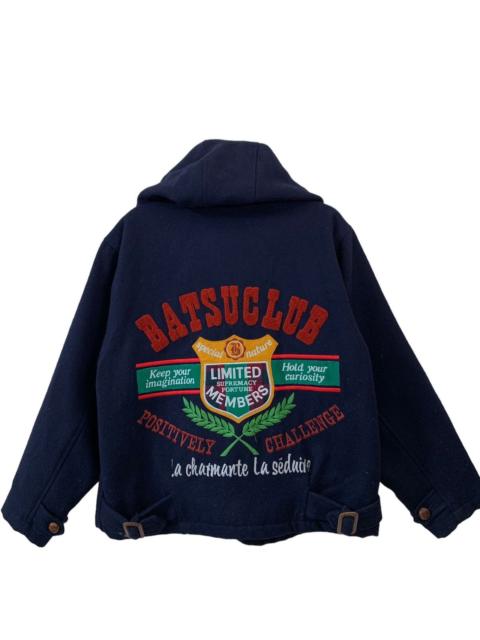 Other Designers Japanese Brand - Batsu Club Big Logo Hoodie Jacket