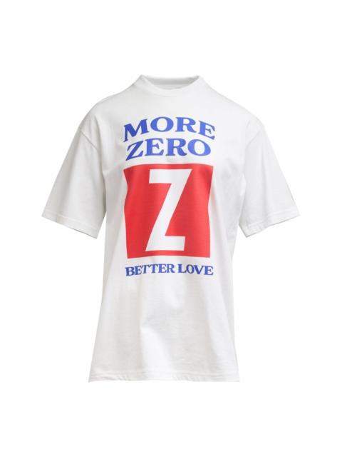 pushBUTTON White More Zero T-Shirt