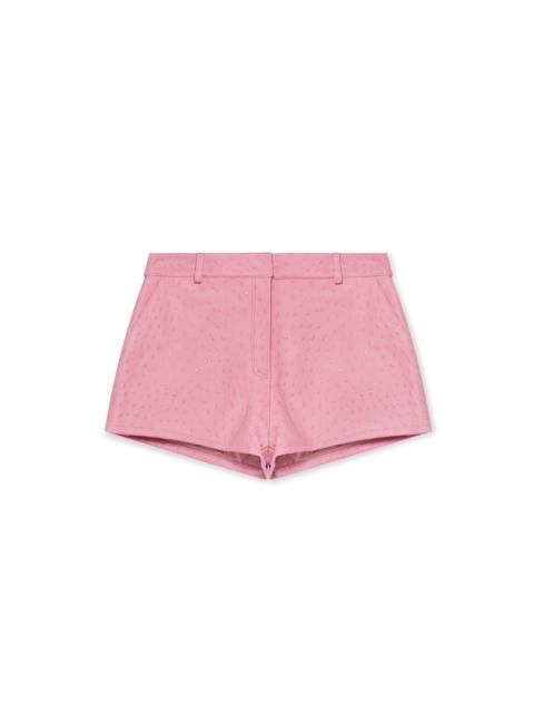 CASABLANCA Embossed Leather Mini Shorts | Casablanca Paris