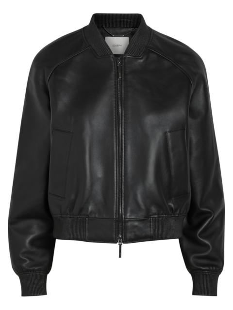 JOSEPH Joseph Quinn Leather Bomber Jacket