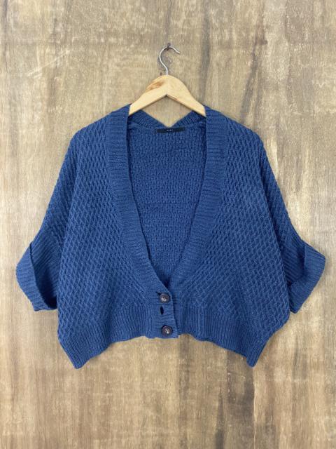 Other Designers Homespun Knitwear - Vevs Blue Crop Top Knitwear #1468