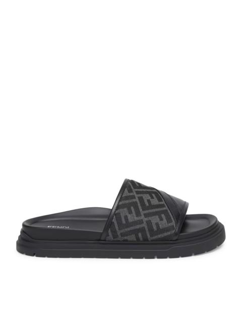 FENDI SLIDE DIAGONAL IN JACQUARD FF