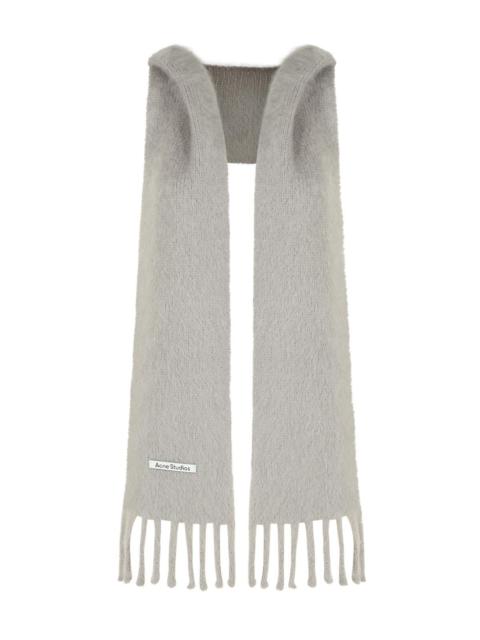 Acne Studios Acne Studios Grey Mohair Blend Scarf Women