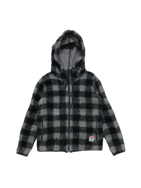 Hysteric Glamour Hysteric Glamour Checked Sherpa Fullzip Hoodie