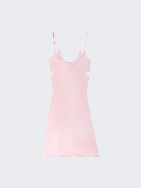 courrèges Lingerie Silk Mini Dress Light Pink