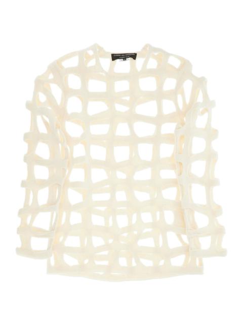 Comme Des Garcons Homme Plus wool cut out top with italian