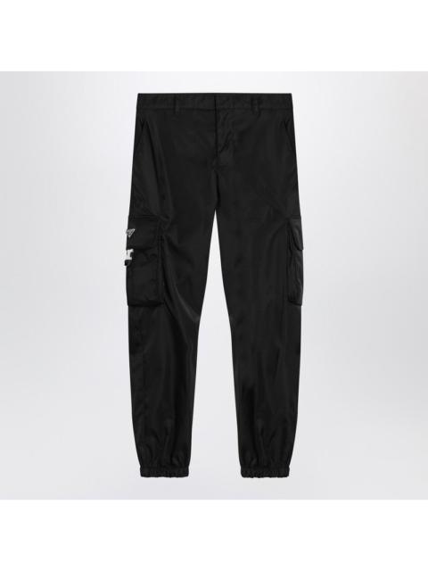 Prada Prada Black Re-Nylon Trousers Men