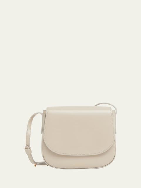 Mansur Gavriel Mini Classic Leather Saddle Crossbody Bag