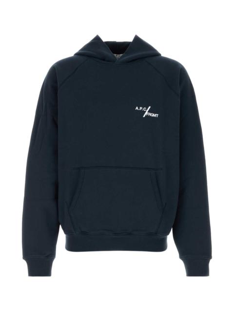 A.P.C. A.P.C. Men Navy Blue Cotton A.P.C. X Frgmt Sweatshirt