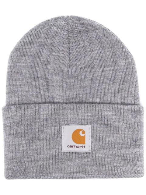 Carhartt logo patch knitted beanie
