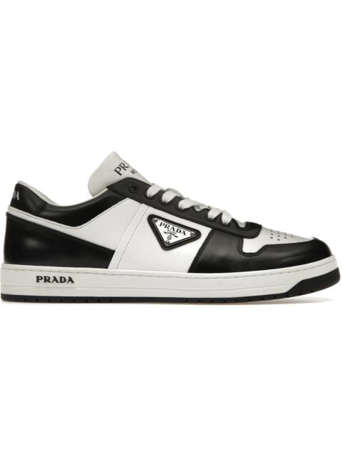 Prada Prada Downtown Leather Low Top Sneakers White Black (Women's)