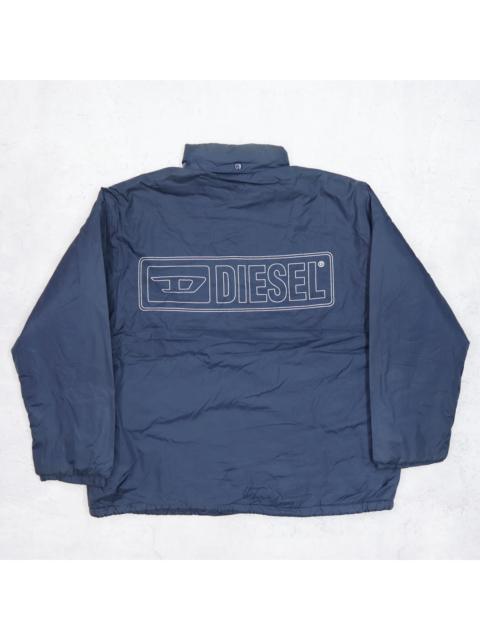 Diesel Vintage 90s DIESEL Big Logo Bomber Windbreaker Hoodie Jacket