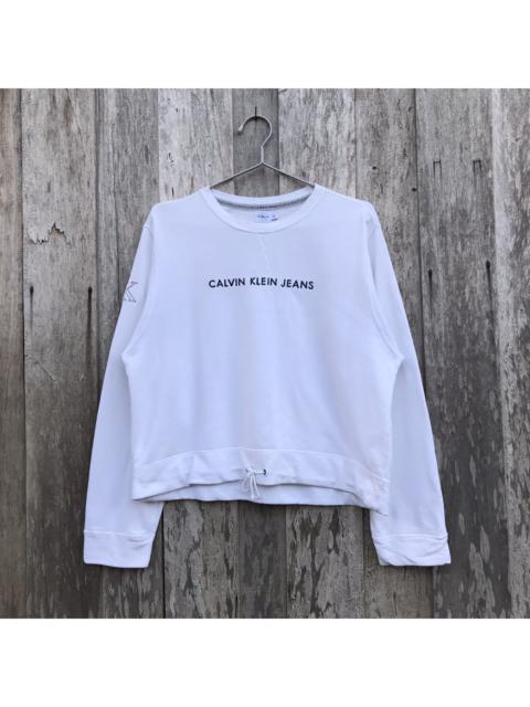 Other Designers Calvin Klein - Vintage Calvin Klein Spell Out Crop Top Sweatshirt