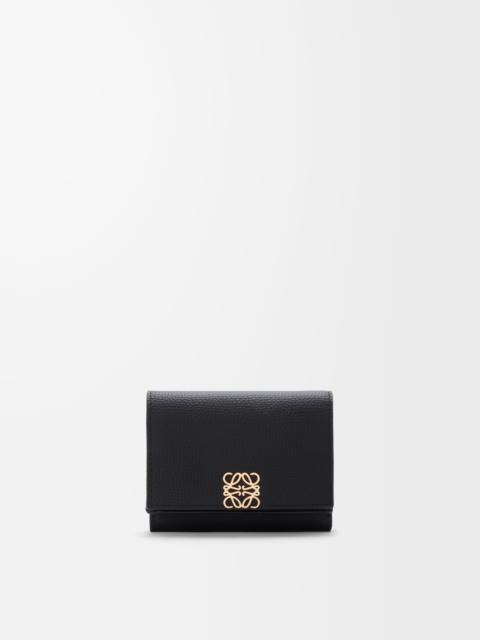 Loewe Anagram trifold wallet in pebble grained calfskin