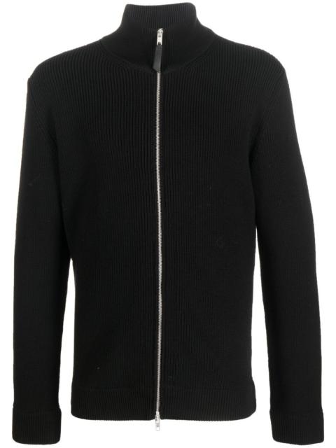 Maison Margiela Maison Margiela Men Ribbed Knit Cardigan With Zip