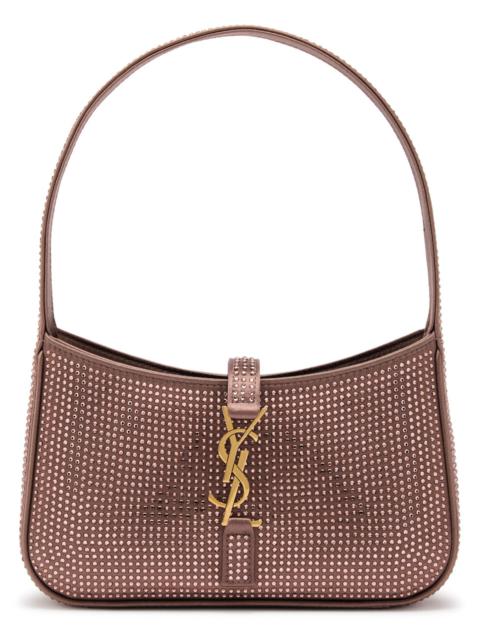 SAINT LAURENT Saint Laurent Le 5 à 7 Mini Crystal-embellished top Handle bag