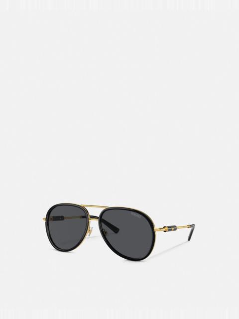 VERSACE Medusa Roller Pilot Sunglasses