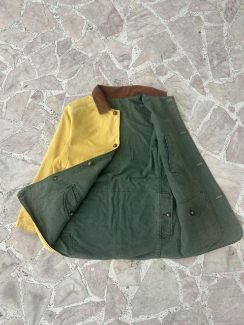 Other Designers Gap Reversible Army Green Yellow Corduroy Collar Jacket