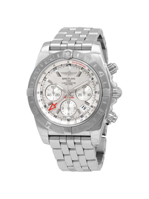 BREITLING Breitling Chronomat 44 GMT Chronograph Automatic Chronometer Silver Dial Men's Watch AB042011/C851.3