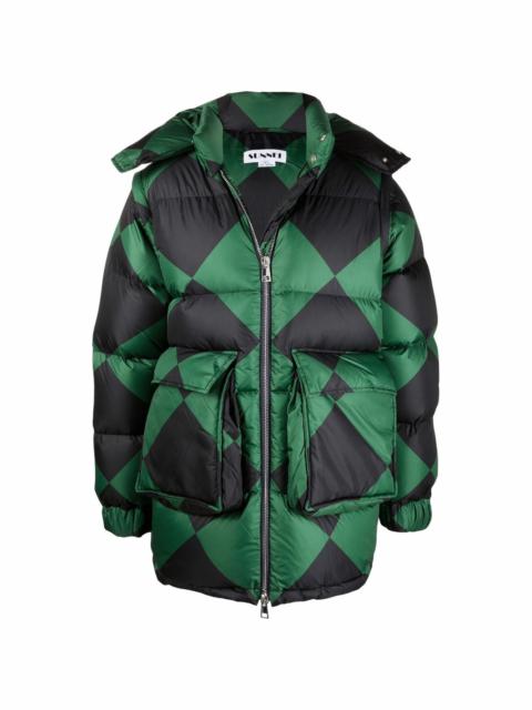 SUNNEI diamond-print padded gilet
