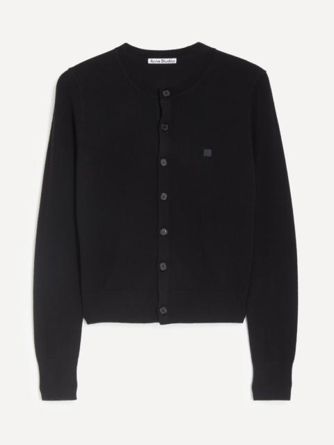 Acne Studios Black Fitted Yak Wool Cardigan