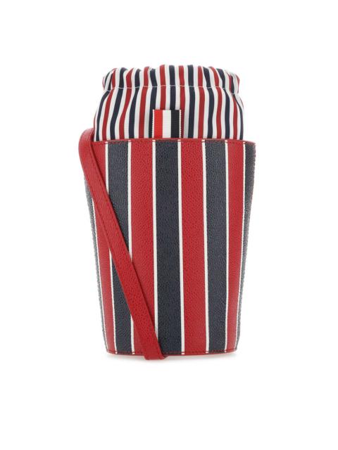 Thom Browne Thom Browne Printed Leather Mini Bucket Bag