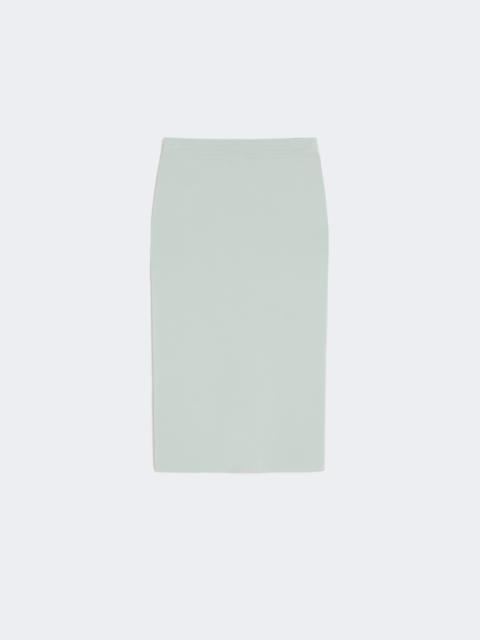 Max Mara Stretch viscose yarn sheath dress - SAGE GREEN