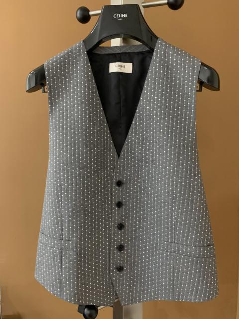 CELINE Celine 20SS Gray Rhinestone Vest