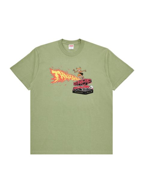 Supreme Supreme x Thrasher Back Tail Tee 'Light Olive'