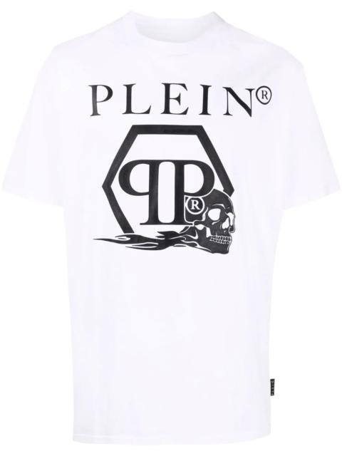 PHILIPP PLEIN skull and logo-print T-shirt