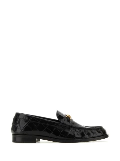 VERSACE Black leather Medusa '95 loafers