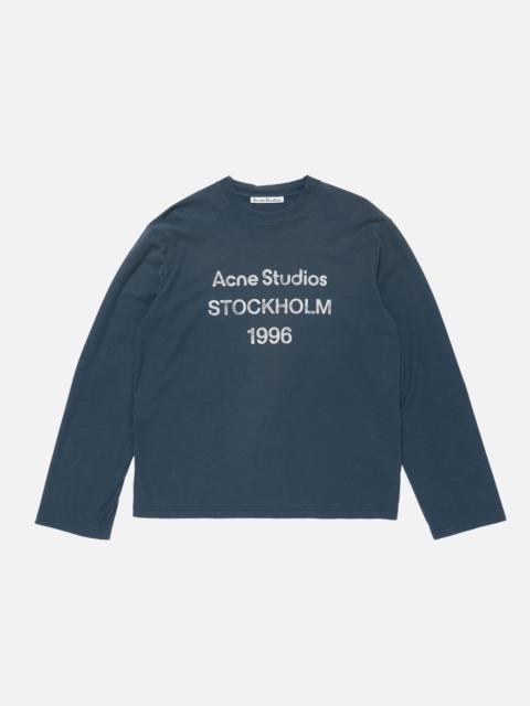 Acne Studios Logo t-shirt - Relaxed fit - Deep blue