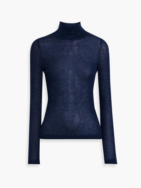 Other Designers Metallic knitted turtleneck sweater