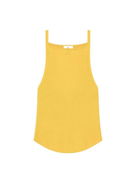 courreges Circle Rib Knit Top