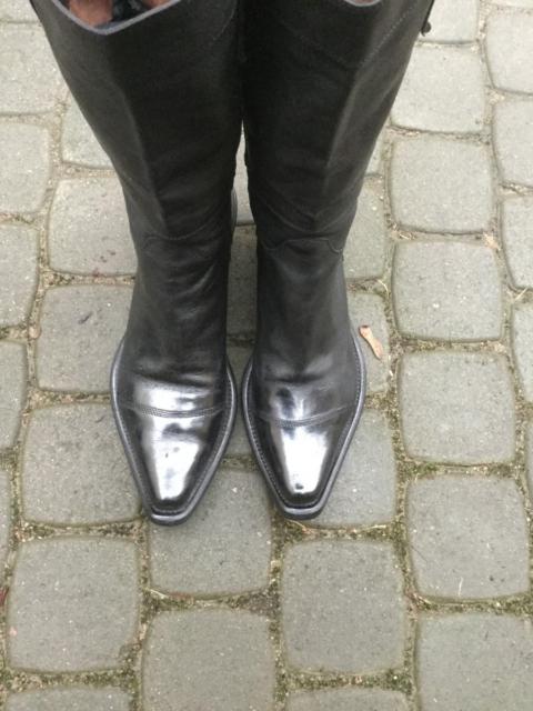 Other Designers Gianni Barbato - Black cowboy boots.Like Saint Laurent or Vetements