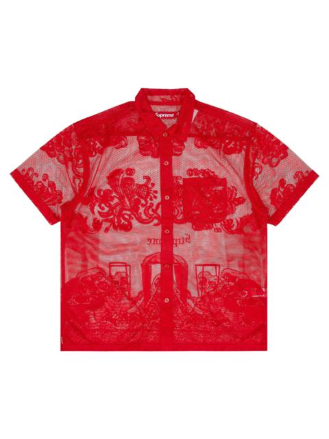 Supreme Supreme Last Supper Lace Short-Sleeve Shirt 'Red'